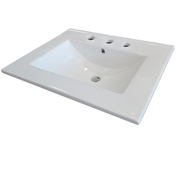 Vanitory Schneider Nature Caju 60cm - 2 puertas/1 Cajón con mesada de losa - 3 Agujeros