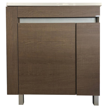 Vanitory Schneider Aqua carvalho 80cm con Mesada de losa - 1 Agujero