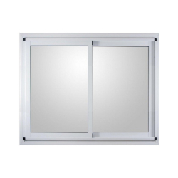 Ventana aluminio blanco vidrio entero sin guia 120cm x 200cm