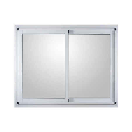 Ventana aluminio blanco vidrio entero sin guia 120cm x 200cm