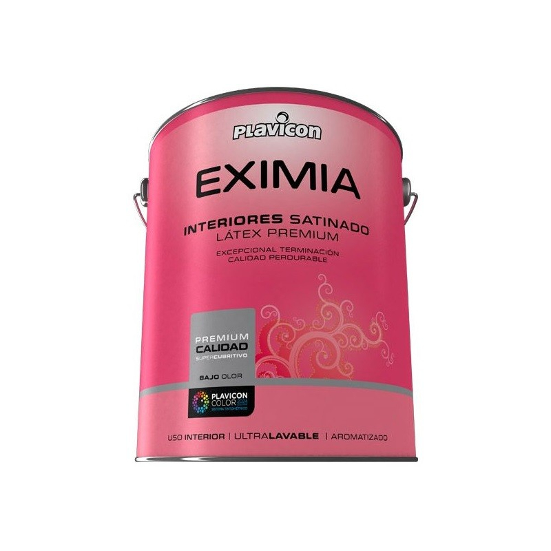 PLAVICON EXIMIA INTERIOR SATINADO BLANCO LATA 4LT