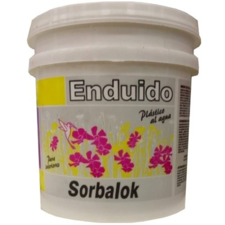 SORBALOK-ENDUIDO PLASTICO AL AGUA INTERIOR/EXTERIOR X 10 LITROS