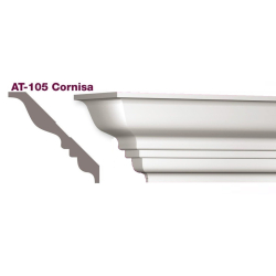 MOLDURA ATENNEAS POLIESTILENO AT105 105X105X2000