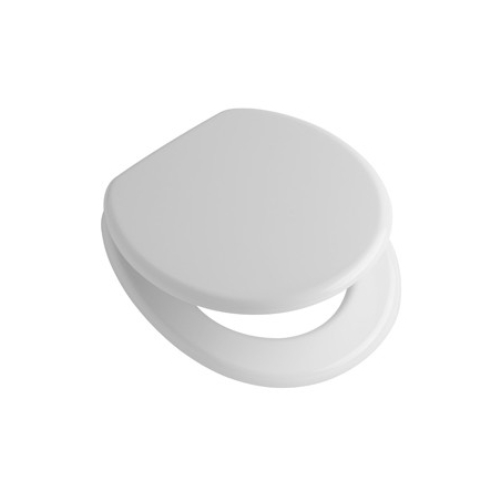 ASIENTO INODORO ESTANDAR BLANCO HERRAJE PVC POLIPROPILENO FERRUM TSP