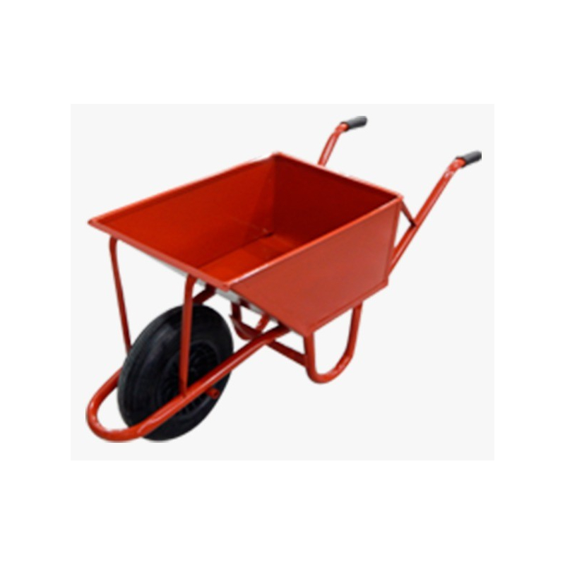 CARRETILLA CUARTILLA SUPER REFOR. RUEDA GOMA MACIZA-ROJA