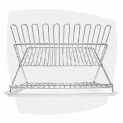 ACC. COCINA ESCURREPLATOS PLEGABLE C/BANDEJA CROM