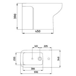 FERRUM TRENTO BIDET BLANCO 1AG BEL1J