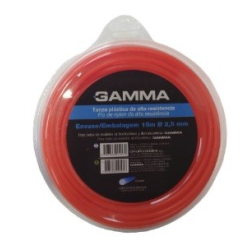 TANZA 2.5MM PARA BORDEADORA X 15 MTS MOD. GAMMA