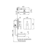 FV grifería Dominic new monocomando bañera con transferencia 106/85N