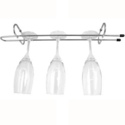 Accesorio porta copas corto cromado para atornillar