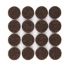 Topetina autoadhesivo fieltro circular marrón 20mm x 32 unidades Suprabond
