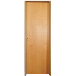 Puerta Placa cedro - Marco chapa 18 - 80x15 Línea Verde - Valentinuz (Derecha)