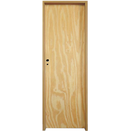 Puerta Placa pino marco chapa 18 - 80x15 Valentinuz - (Derecha) Standard