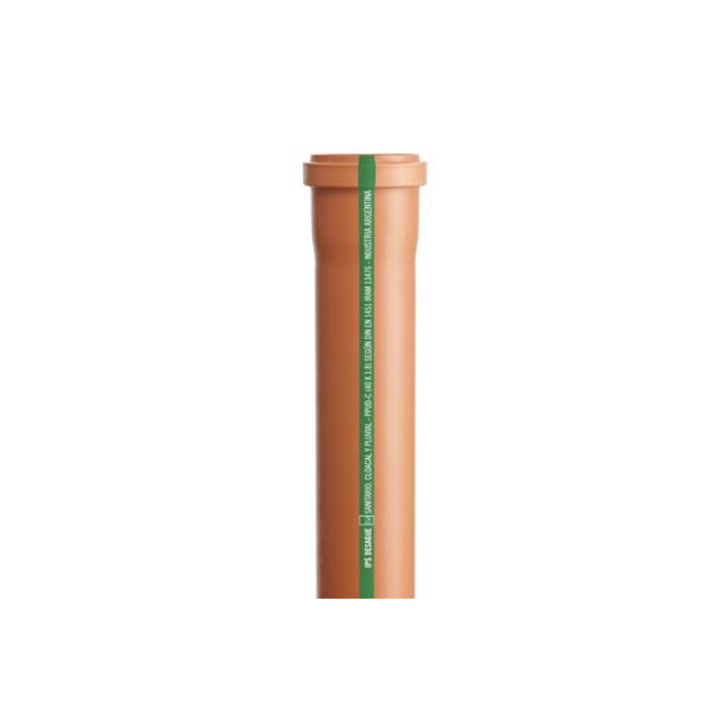 Tubo desague IPS 63 mm x 4 mts con junta elástica