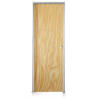 Puerta placa pino - Marco de aluminio blanco 70x10 - Valentinuz (Izquierda)