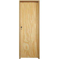 Puerta Placa pino marco chapa 20 - 80x10 Doble Aleta - Valentinuz - (Derecha)