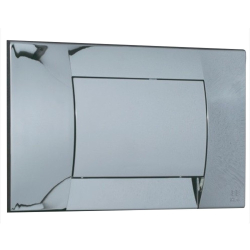 Tapa y tecla universal deposito embutidos pvc cromo ideal