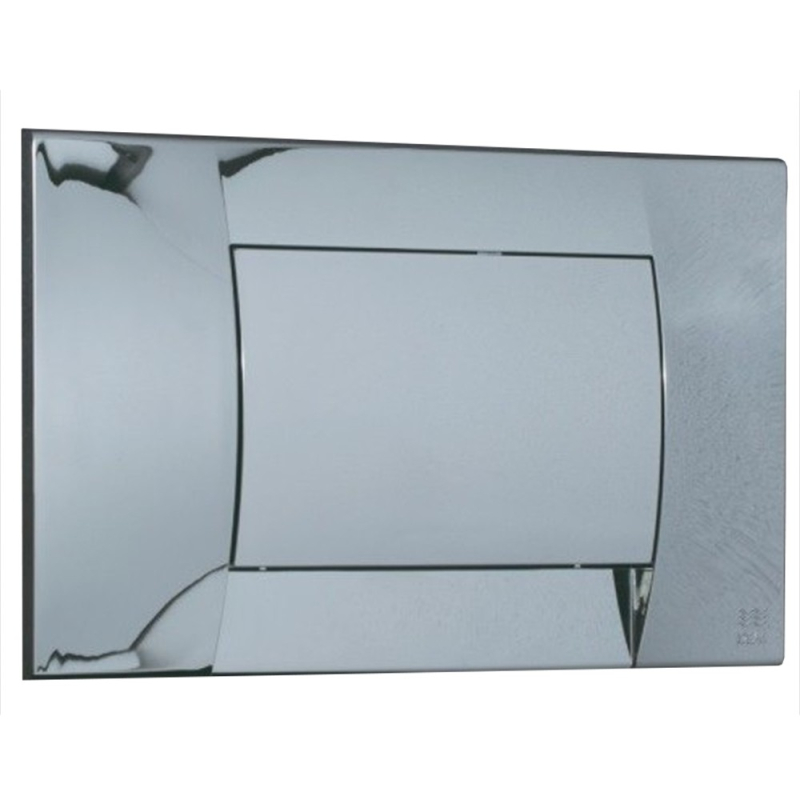 Tapa y tecla universal deposito embutidos pvc cromo ideal