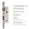 Cerradura de seguridad prive 200 derecha