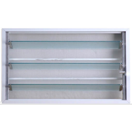 Aireador aluminio blanco completo 0.40x0.26m - C0240 - NEXO