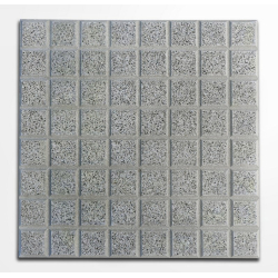 Baldoson Burnish adoquín recto gris con negro - Granito - 40x40x1.7 - Unidad