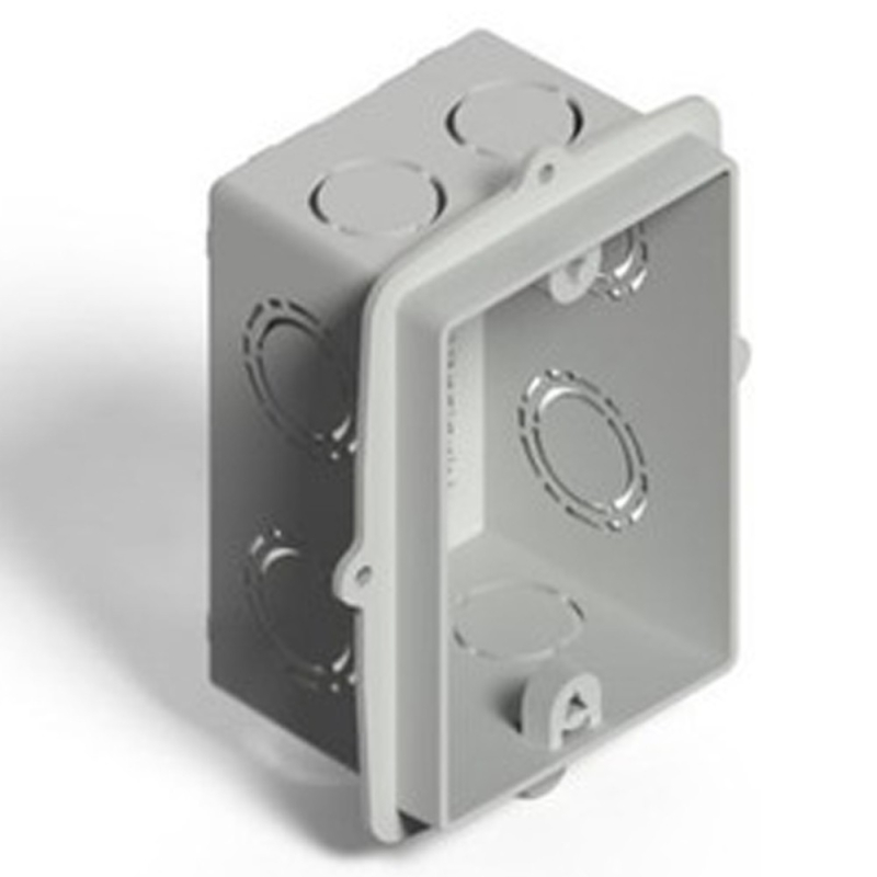 Caja de PVC rectangular profunda con orejas 10 x 5 x 5cm