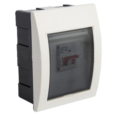 Caja de PVC DIN de embutir 2-4 con puerta - Genrod