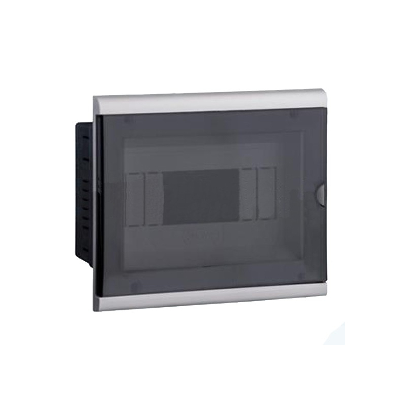 Caja de PVC DIN de embutir con puerta 4-8 Bipolar - genrod