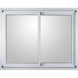 Ventana aluminio blanco - Vidrio entero sin guía 120cm x 150cm