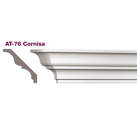 Moldura Atenneas poliestireno (AT 76) 76x76x2000