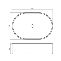 Ferrum Tori Bacha Oval 56x37cm - LK385B