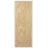 Puerta placa - Marco de chapa - 80x10 - Pino - Bisagra Italiana - PIAMEL (Derecha)