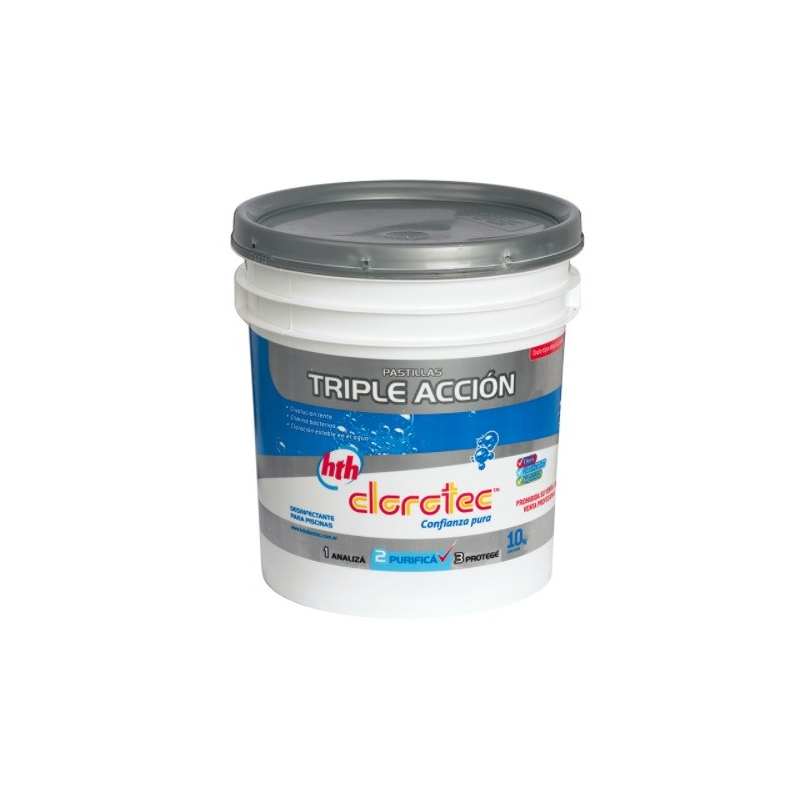 Pastillas triple acción x 10 kilos Clorotec