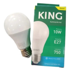 Lampara led A60  9 watts E27 luz fría