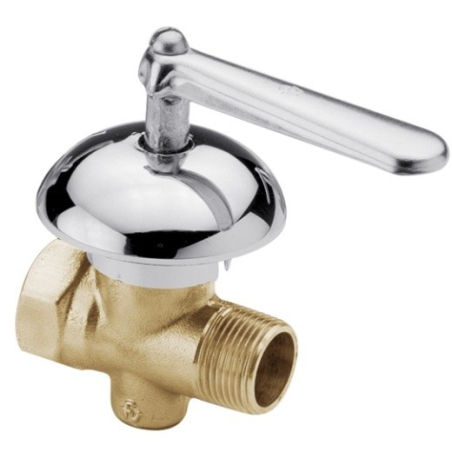 Llave gas FV mh aprobado con campana 25 mm cromado