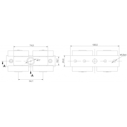 Carro acero 174 - 45mm