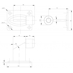 Tope final de carrera con placa articulo 112