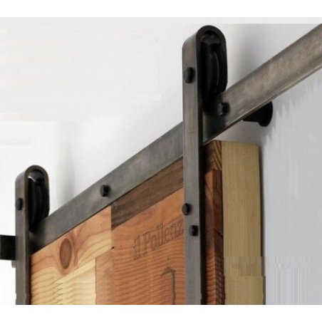 Guia magazzino curvo negro kit art. 750 x 3 mts.