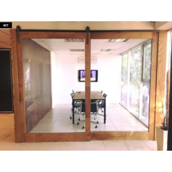 Guia magazzino curvo negro kit art. 750 x 3 mts.