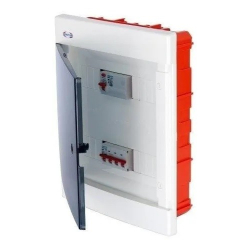 Caja de PVC DIN embutir 24 con puerta