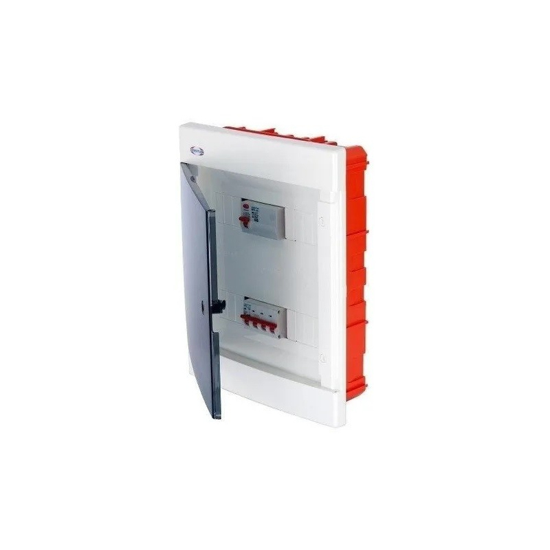 Caja de PVC DIN embutir 24 con puerta